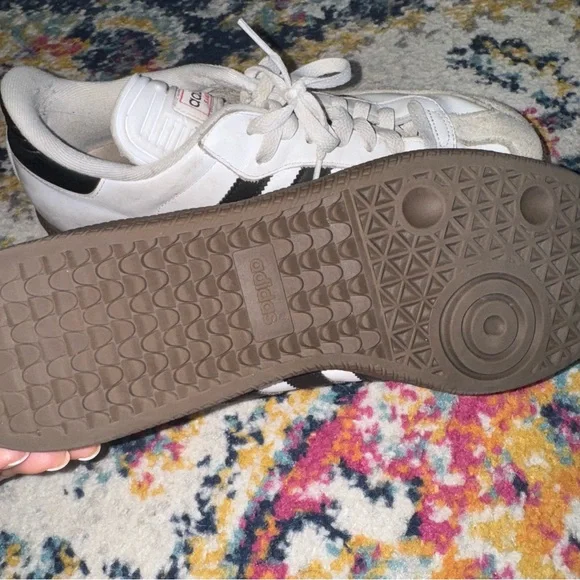 adidas Samba Used Indoor futbol shoe Men's 9 in white and black - Picture 7 of 7